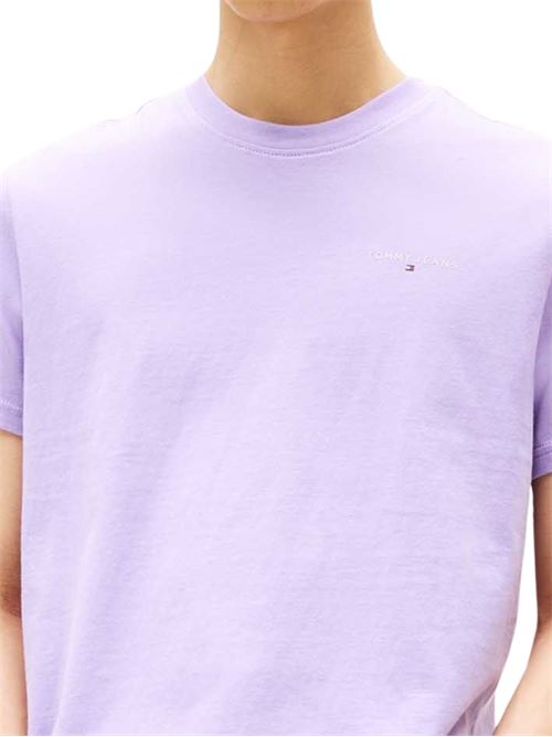 T-shirt viola in cotone Tommy Jeans | DM0DM21780W0E